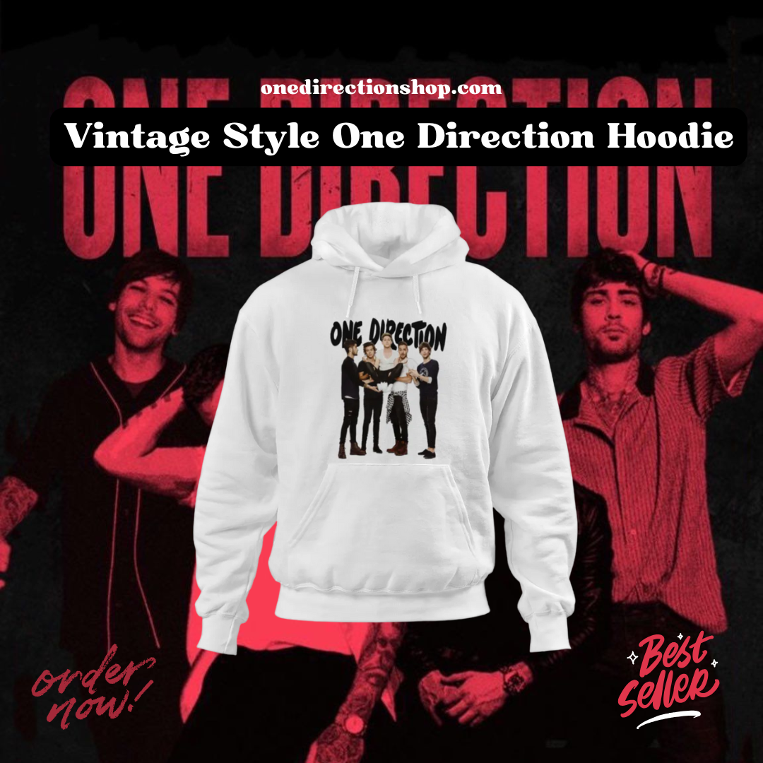 Vintage Style One Direction Hoodie